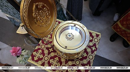 Ковчег с частицей мощей святой блаженной Матроны Московской доставили в Минск