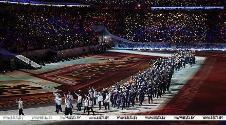 Александр Лукашенко в Бишкеке посетил церемонию открытия VI Всемирных игр кочевников