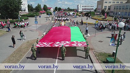 Святочнае шэсце ў Дзень Незалежнасці Рэспублікі Беларусь прайшло ў Воранаве