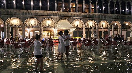 В Венеции затопило площадь Сан-Марко
