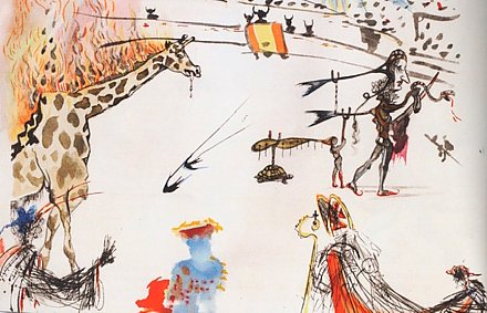 Гравюру Сальвадора Дали «Горящий жираф» украли из галереи за... 32 секунды