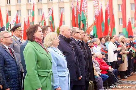 В Гродно прошел торжественный митинг, посвященный Дню Победы