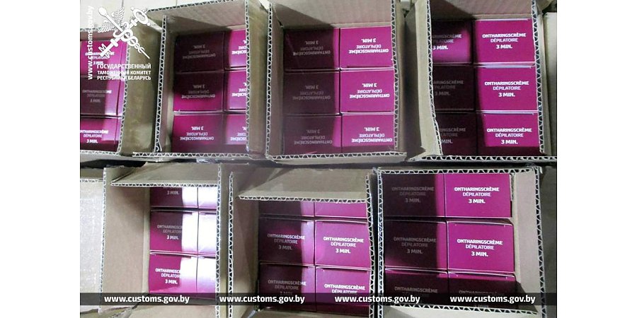 Гродненские таможенники пресекли попытку незаконного ввоза партии косметики