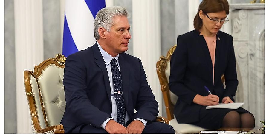 Александр Лукашенко поздравил Мигеля Марио Диас-Канеля Бермудеса с переизбранием на пост Президента Кубы