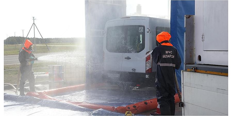 Радиационный контроль, санобработка и эвакуация. На Белорусской АЭС прошли масштабные учения