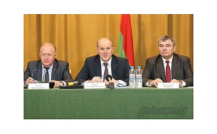 В Гродненском районе прошла пресс-конференция председателя облисполкома Владимира Кравцова для журналистов региональных и республиканских СМИ