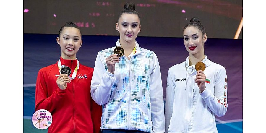 Гимнастка Алина Горносько завоевала пять золотых наград на этапе Кубка вызова в Португалии