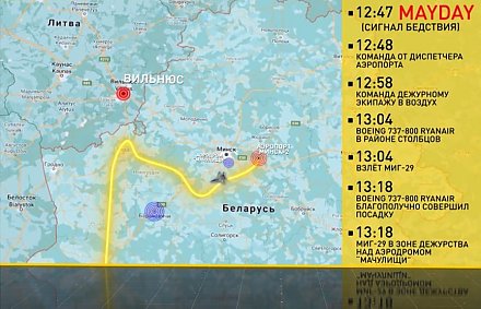 Экстренная посадка самолета Ryanair в Минске: хронология, реакция Запада и России