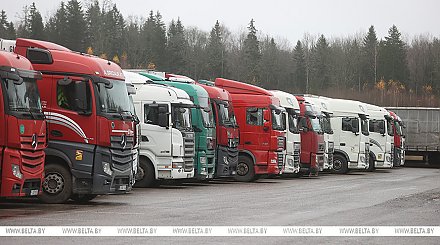 ГТК: на специально оборудованных площадках вблизи границы уже размещено 800 литовских грузовиков 