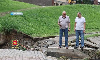 Юрий Караев проинспектировал работы по устранению последствий непогоды в Гродно