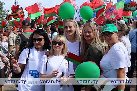 Вороновчане присоединились к акции «За Беларусь!» (ВИДЕО)