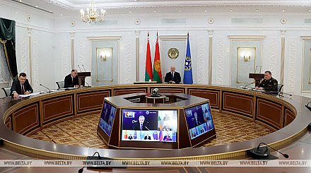 Александр Лукашенко принял участие во внеочередной сессии Совета коллективной безопасности ОДКБ