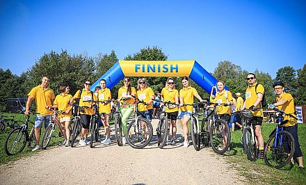 Старт, который объединяет. Третий областной профсоюзный велопробег прошел на Августовском канале