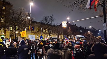 В Польше проходит антиправительственная акция