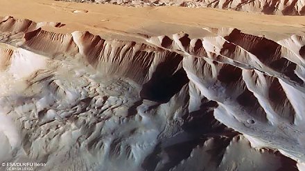 Новое фото Марса показывает гигантскую долину Маринер. Именно в таком цвете ее бы увидел человек