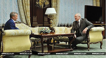 Лукашенко и Греф обсудили развитие сотрудничества Беларуси с Группой Сбербанк