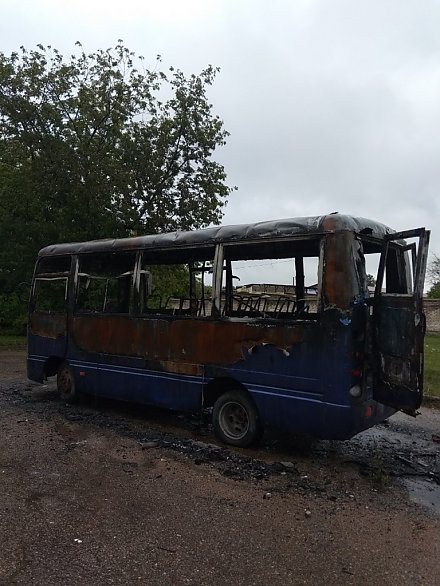 Есть версия, что сгоревший в Гродно автобус подожгли дети