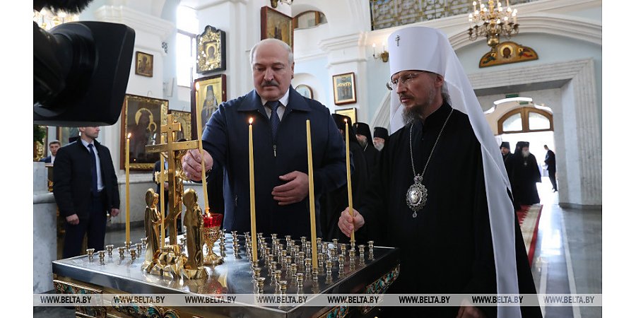 Александр Лукашенко на открытии памятника митрополиту Филарету: он был духовным отцом и совестью нации