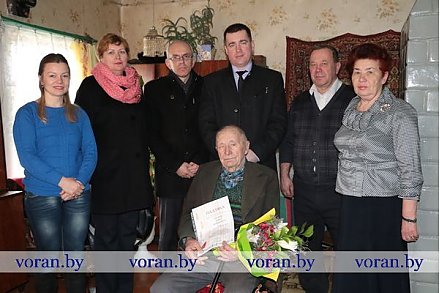 Ветеран и участник второй мировой и Великой Отечественной войн  Иван Адамович Носаль отметил 95-летие
