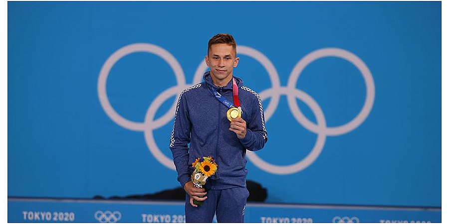 Белорусский батутист Иван Литвинович выиграл золото Олимпиады в Токио