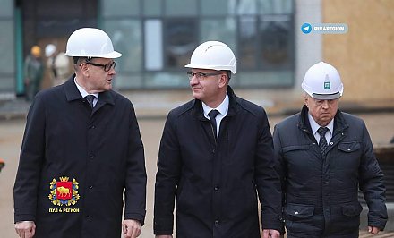 На контроле помощника Президента! Константин Бурак ознакомился с ходом строительства новой больницы в Гродно