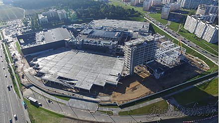 «Тринити»: с видами на город. В Гродно активно идет строительство самого крупного в Беларуси торгово-развлекательного комплекса