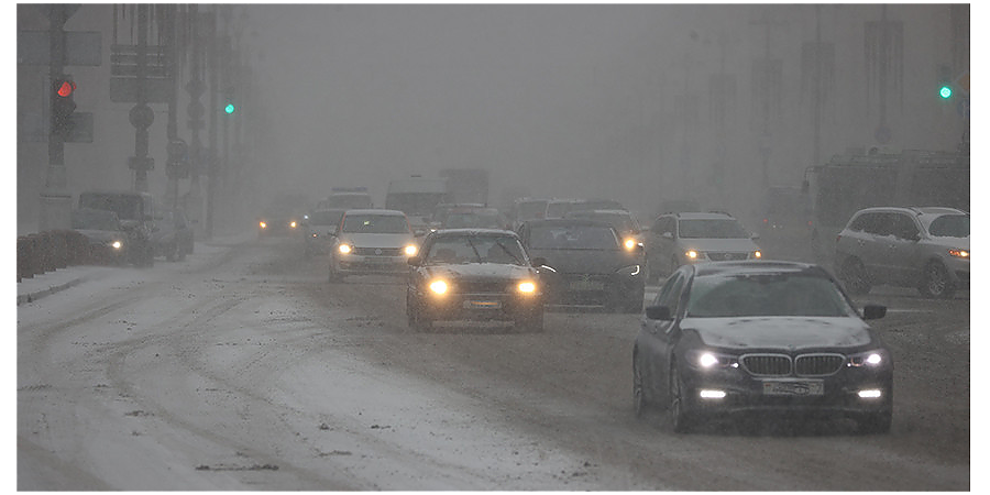 ГАИ рекомендует быть особо внимательными и осторожными на дороге при ухудшении погодных условий