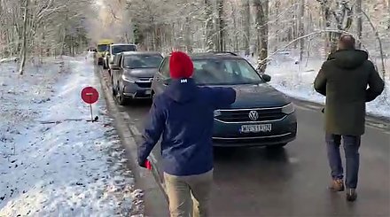 Польские пограничники не пропустили гуманитарный конвой для беженцев