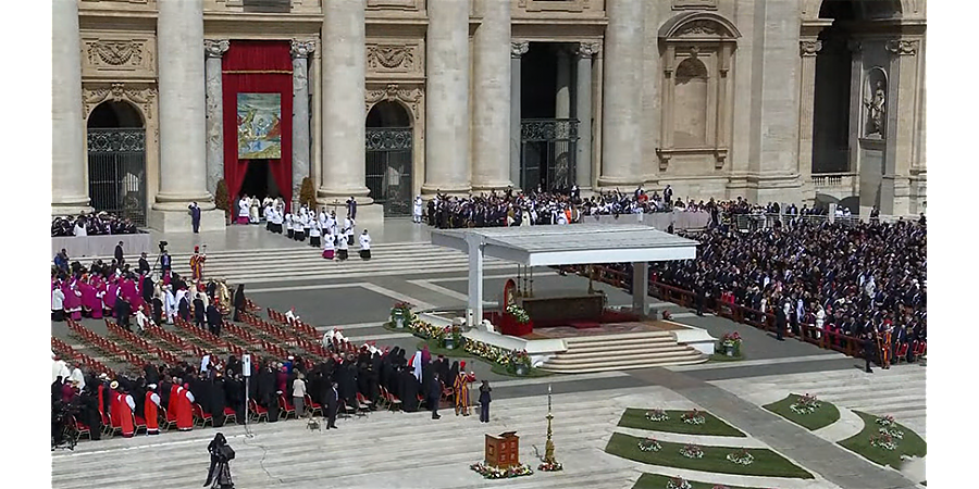 Инаугурационная служба Папы Льва XIV началась в Ватикане