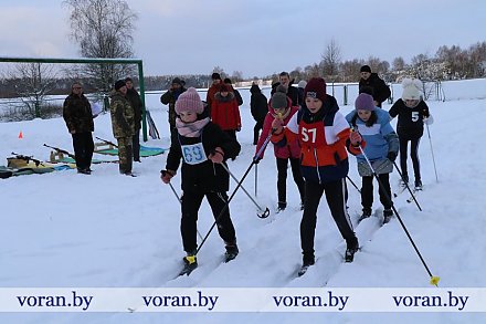 Школьники Вороновщины соревнуются в «Снежном снайпере» (Дополнено)