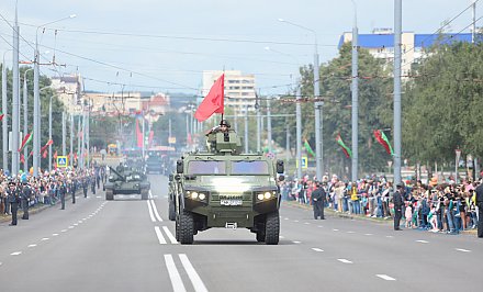 Военный парад войск Гродненского гарнизона на День Независимости