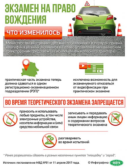 Экзамен на право вождения: что изменилось