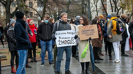 Жители Литвы вышли на акцию против политики властей в отношении мигрантов