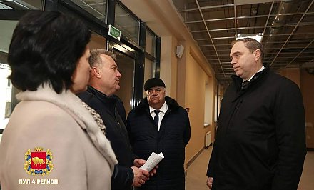 Владимир Караник ознакомился с ходом строительства онкоцентра Гродненской области