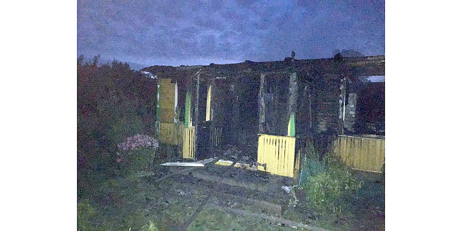 В Вороновском районе на пожаре пострадала пенсионерка