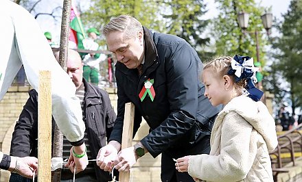 Аллею сакуры заложили в парке Жилибера в Гродно