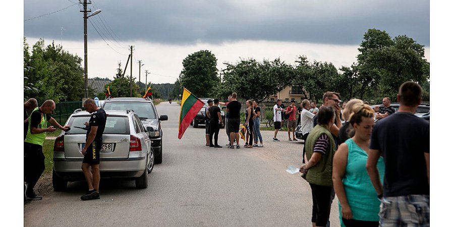 Полиция Литвы начала расследование в отношении участников протеста против размещения мигрантов