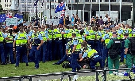 Правоохранители арестовали 120 человек в ходе протестов в столице Новой Зеландии