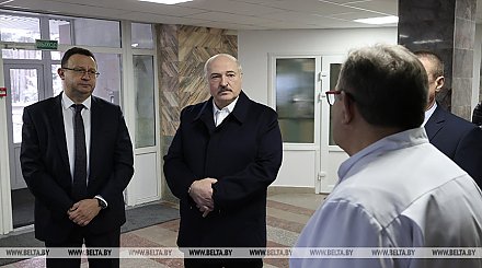 Лукашенко посещает Могилевскую областную клиническую больницу