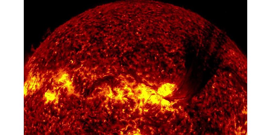 Редкая «черная» вспышка была зафиксирована на Солнце