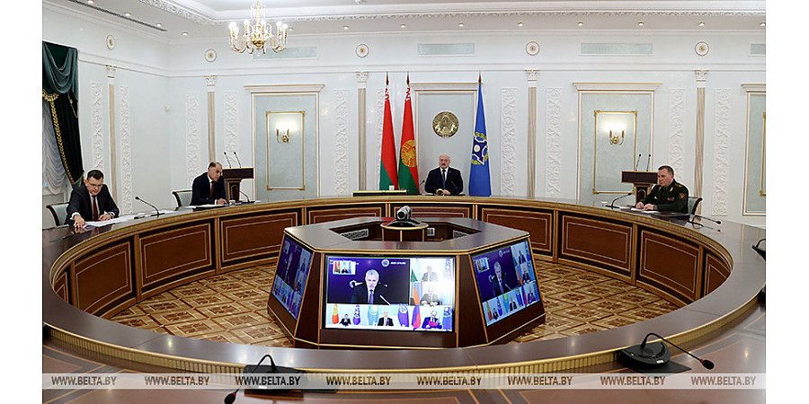 Александр Лукашенко принял участие во внеочередной сессии Совета коллективной безопасности ОДКБ