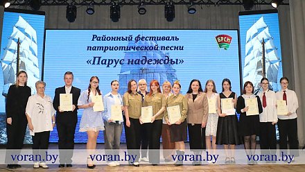 В преддверии Дня Победы Вороновский райком БРСМ провел районный фестиваль патриотической песни