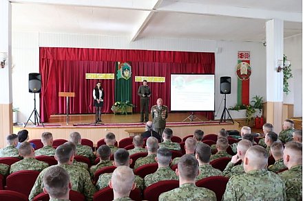 В управлении Лидского пограничного отряда состоялось праздничное чествование стражей границы