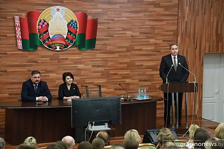 Владимир Караник встретился с трудовым коллективом Гродненской университетской клиники