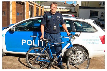 Эстонская полиция нашла украденный велосипед через 14 лет