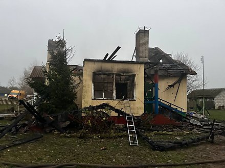 Пожар жилого дома в Вороновском районе